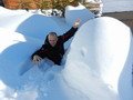 много снега